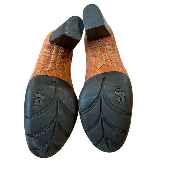 Cole‎ Haan Nike G Series Technical Soles Ankle Boot Size 9.5 Leather Brown - Picture 9 of 13